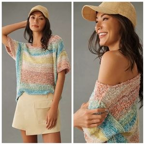 Anthropologie Pilcro Beach Sweater Tee